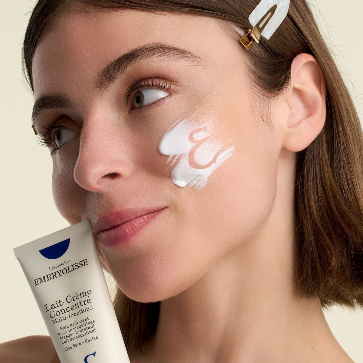 Lait-Crème Concentré Face Moisturizer and Makeup Primer, French Face Cream With Shea Butter & Aloe Vera